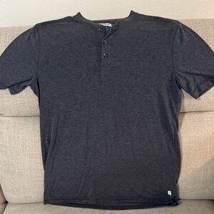 Magellan Outdoors Charcoal Short Sleeve Henley